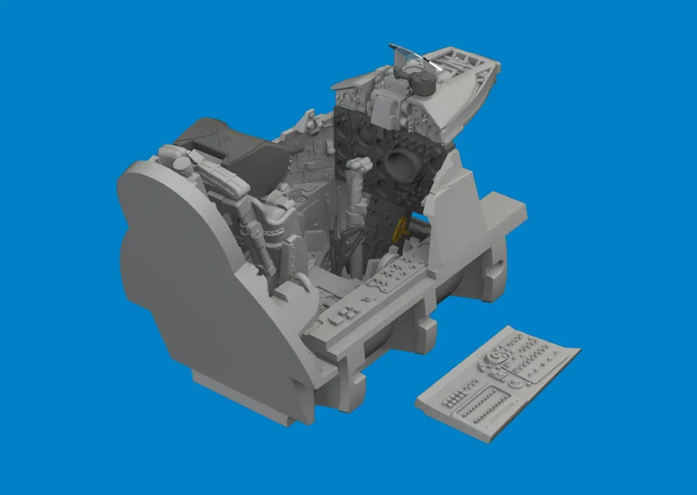 Eduard Brassin 672415 kokpit MiG-21bis PRINT 1/72 – 3D tištěné díly interiéru kabiny