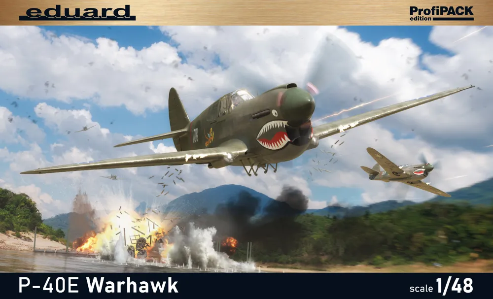 Krabice stavebnice Eduard ProfiPACK 82241 P-40E Warhawk v měřítku 1/48