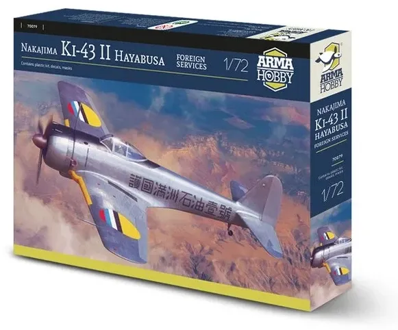Krabice stavebnice Arma Hobby 70079 Nakajima Ki-43 II Hayabusa Foreign Services v měřítku 1/72