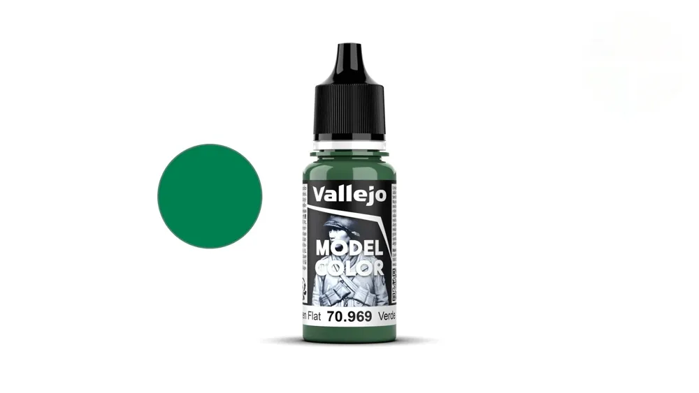 Lahvička akrylové barvy Vallejo Model Color 70969 parková zelená matná 18 ml
