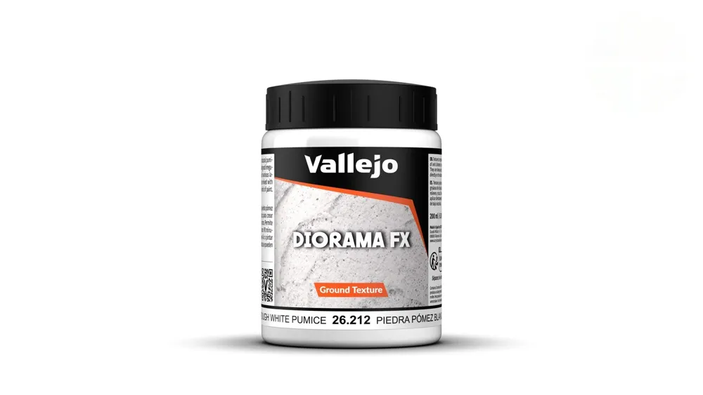 Kelímek texturové pasty Vallejo Diorama FX 26212 White Pumice 200 ml