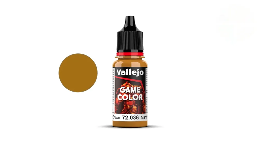 Lahvička akrylové barvy Vallejo Game Color 72036 bronzová hnědá 18 ml