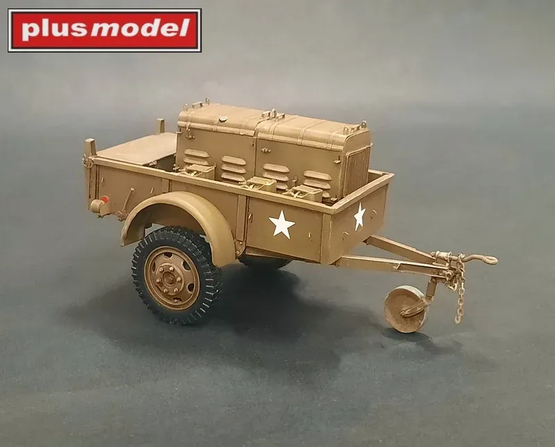 Stavebnice Plus Model 542 UD trailer K-52 v měřítku 1/35, model vojenského přívěsu
