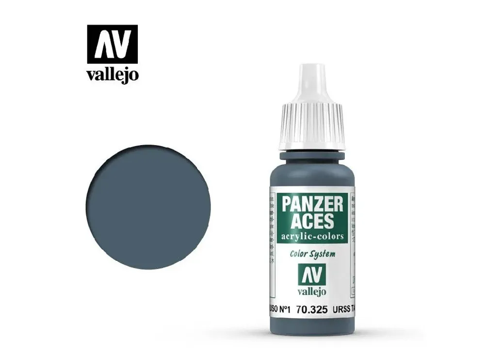 Lahvička akrylové barvy Vallejo Panzer Aces 70325 ruský tankista I 17 ml