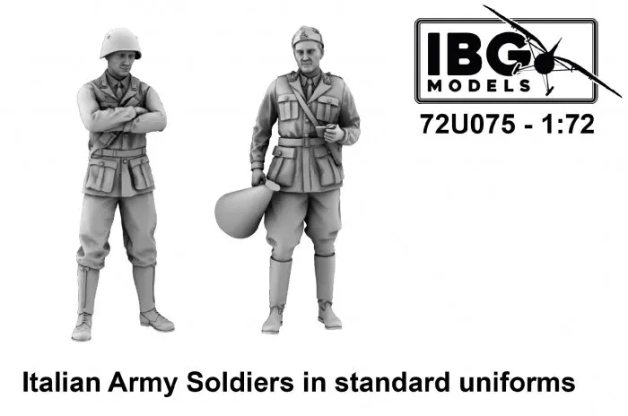 Sada plastikových figurek IBG Models 72U075 italští vojáci ve standardních uniformách 1/72