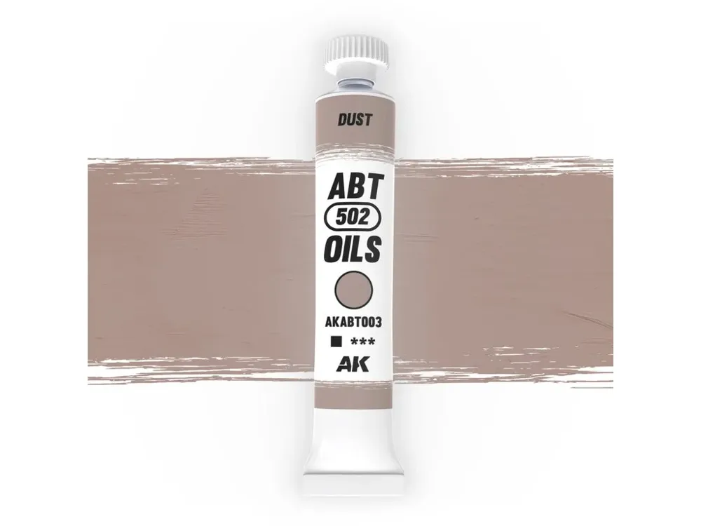 Tuba olejové barvy AK Interactive Oil Paints AKABT003 prach (Dust) 20 ml