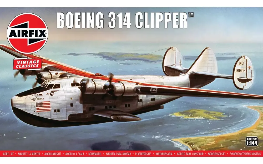 Krabice stavebnice Airfix A04172V Boeing 314 Clipper v měřítku 1/144