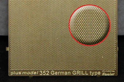 Plus Model 352 plech s reliéfem německá mříž v měřítku 1/35