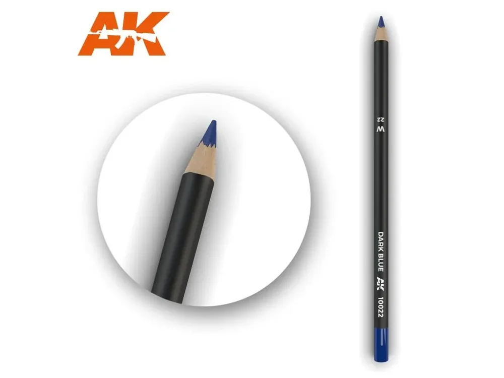 Patinovací tužka AK Interactive AK10022 Weathering Pencil tmavě modrá, délka 17 cm
