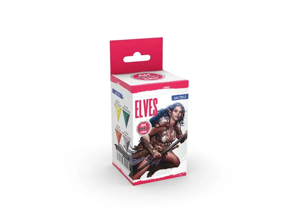 Sada akrylových barev AK Interactive Quick Gen Set AK17512 Elves se čtyřmi lahvičkami