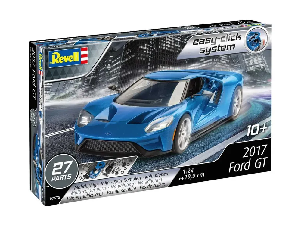 Krabice stavebnice Revell EasyClick 07678 2017 Ford GT v měřítku 1:24