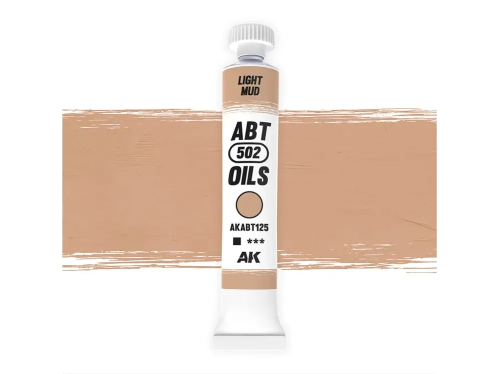 Tuba olejové barvy AK Interactive AKABT125 Oil Paints světlé bláto 20 ml