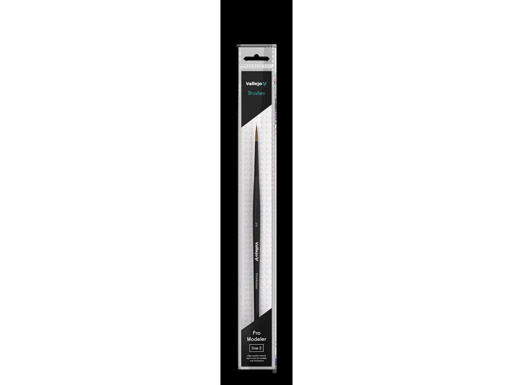 Kulatý štětec z přírodního vlasu Vallejo Pro Modeler B01002 velikost 2