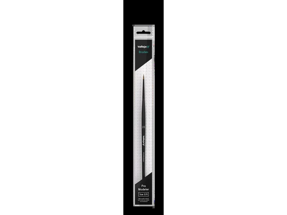 Kulatý štětec z přírodního vlasu Vallejo Pro Modeler B01020 velikost 2/0
