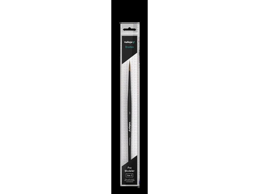 Kulatý štětec z přírodního vlasu Vallejo Pro Modeler B01003 velikost 3