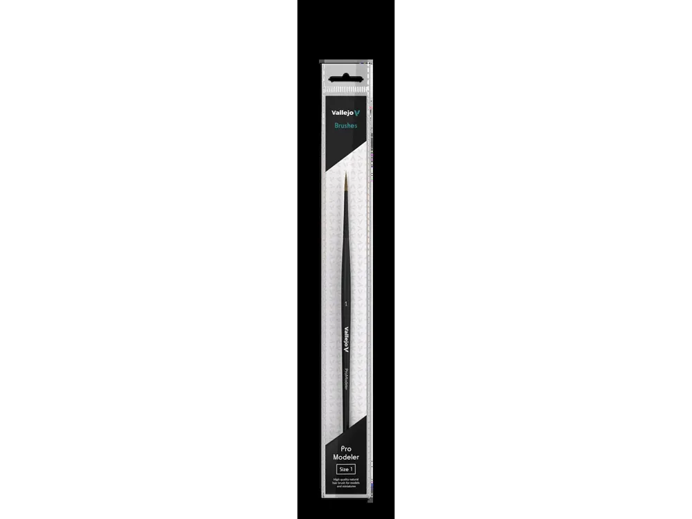Kulatý štětec z přírodního vlasu Vallejo Pro Modeler B01001 velikosti 1