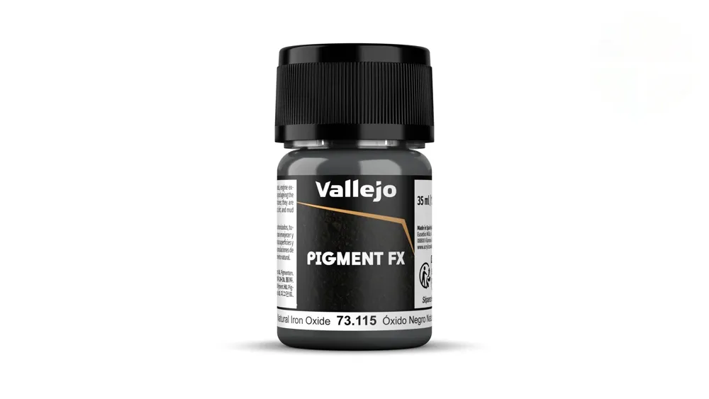 Dóza práškového pigmentu Vallejo Pigment FX 73115 přírodní oxid železa 35 ml