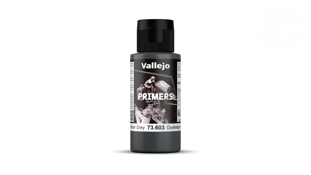 Lahvička základové barvy Vallejo Surface Primer 73603 německá tanková šedá RAL 7021, 60 ml