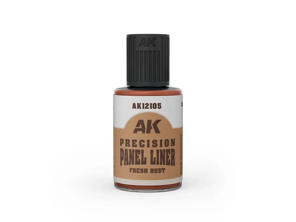 Lahvička AK Interactive AK12105 Panel Liner čerstvá rez 30 ml se štětečkem v uzávěru