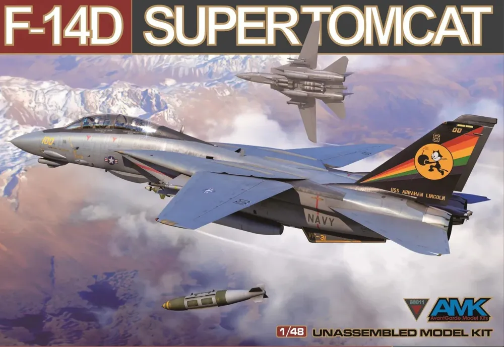 Krabice stavebnice AMK 88011 F-14D Super Tomcat v měřítku 1/48