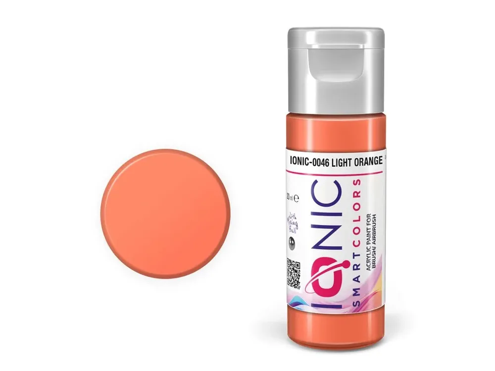 Lahvička akrylové barvy Vallejo IONIC 0046 světle oranžová Light Orange 20 ml