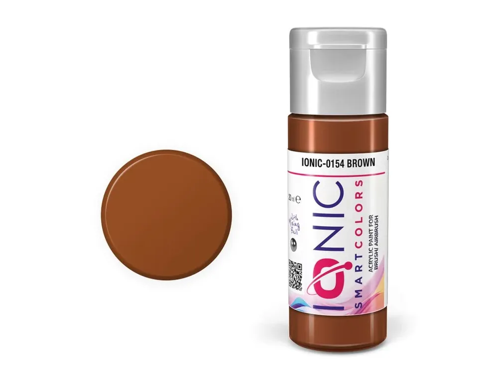 Lahvička akrylové barvy Vallejo IONIC 0154 hnědá (Brown) 20 ml