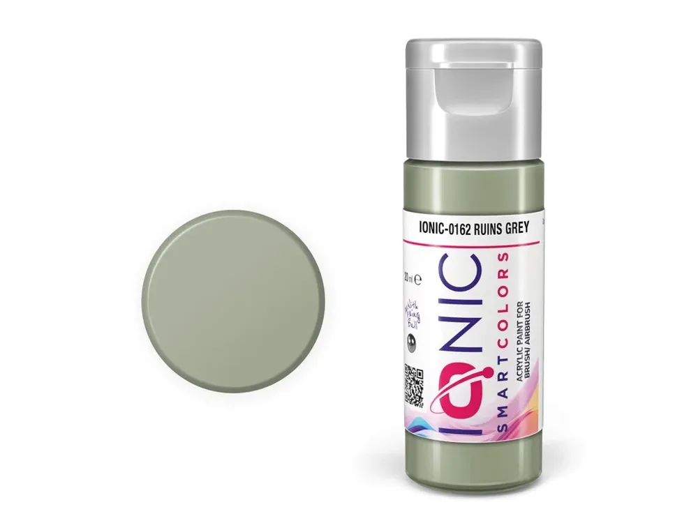 Lahvička akrylové barvy IONIC Smart Acrylic Color 0162 šedá ruin (Ruins Grey) 20 ml