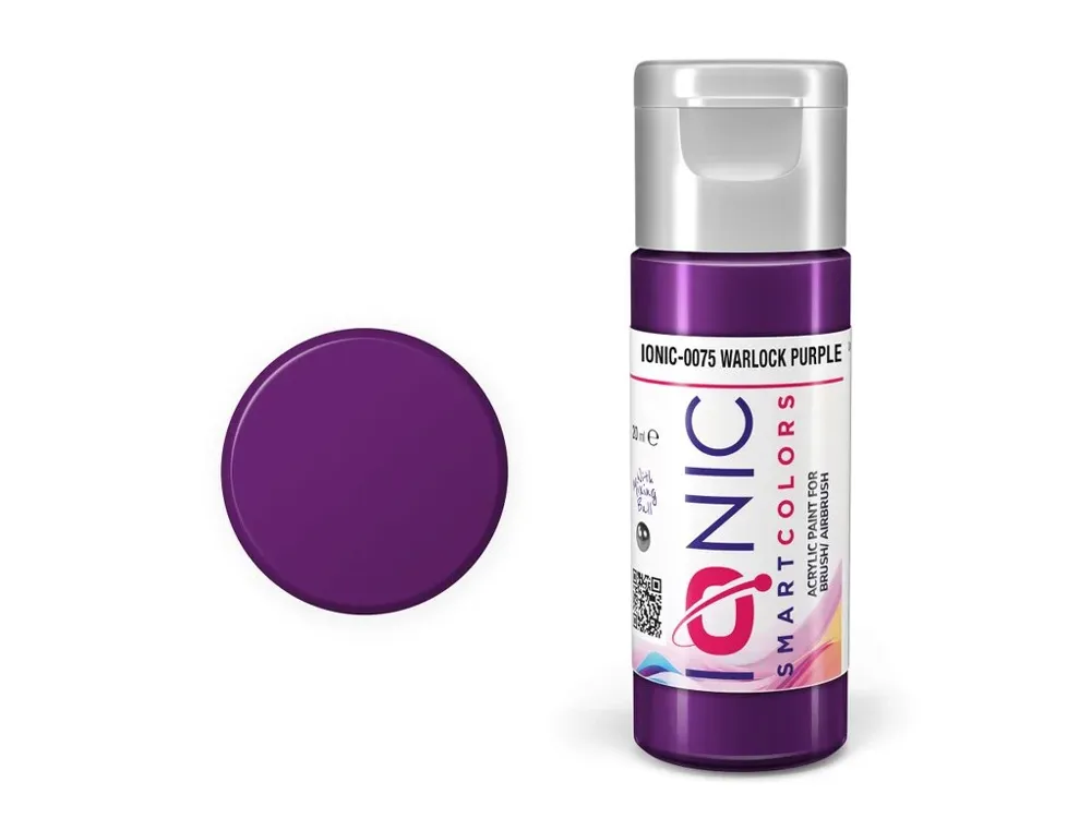 Lahvička akrylové barvy IONIC 0075 čarodějná purpurová (Warlock Purple) 20 ml