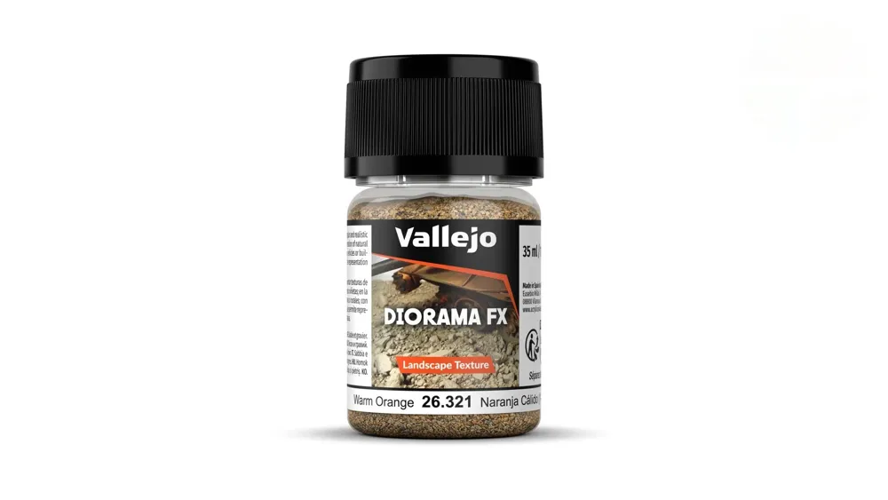 Kelímek terénního granulátu Vallejo Diorama FX 26321 Warm Orange Landscape Texture 1–2 mm, 35 ml