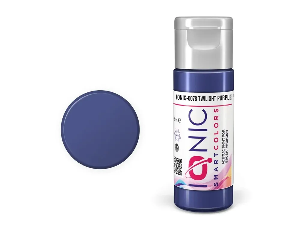 Lahvička akrylové barvy IONIC Smart Acrylic Color 0078 soumračná fialová Twilight Purple 20 ml