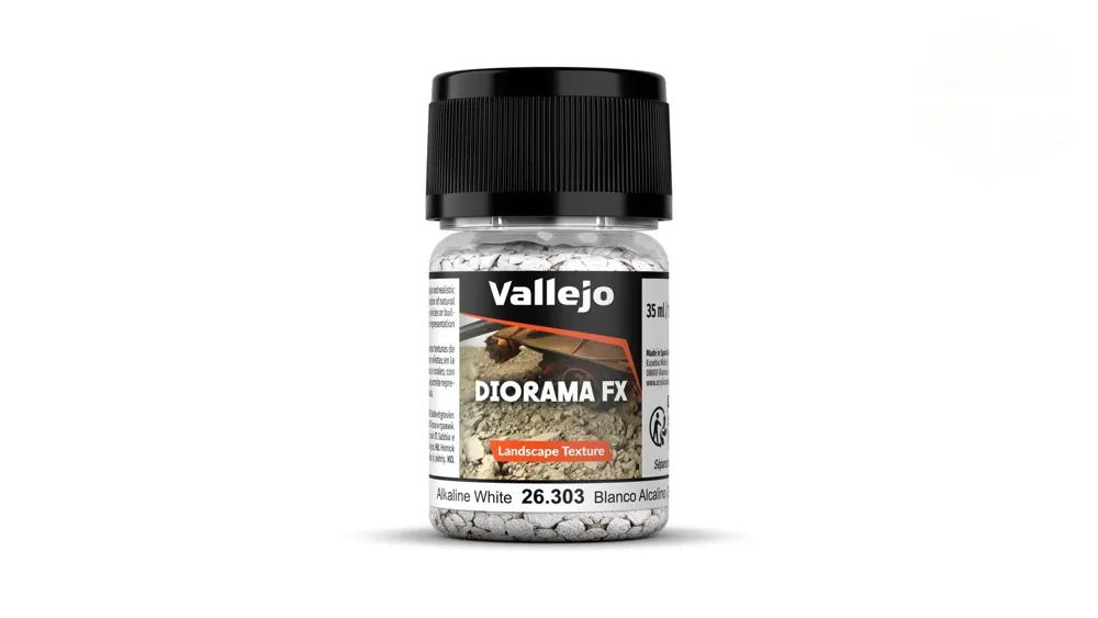 Kelímek Vallejo Diorama FX 26303 Alkaline White Landscape Textures, granulát 2-5 mm, 35 ml