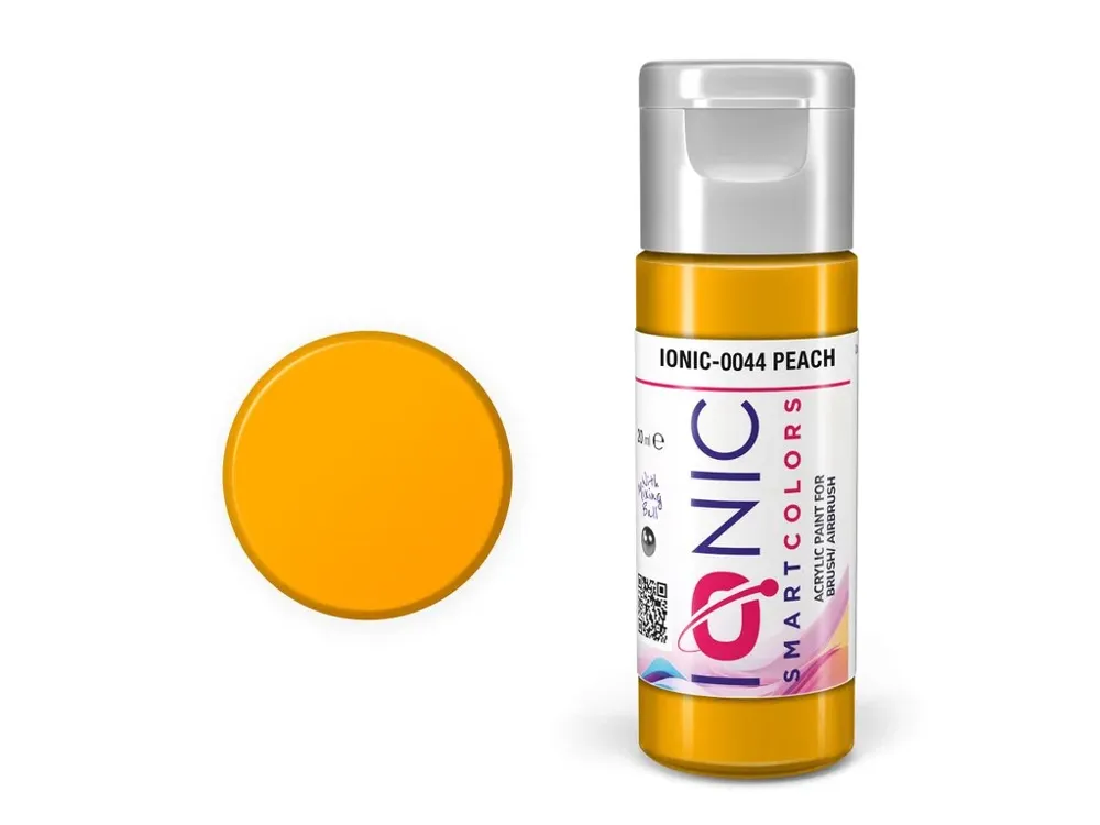 Lahvička akrylové barvy IONIC Smart Acrylic Color 0044 broskvová Peach 20 ml