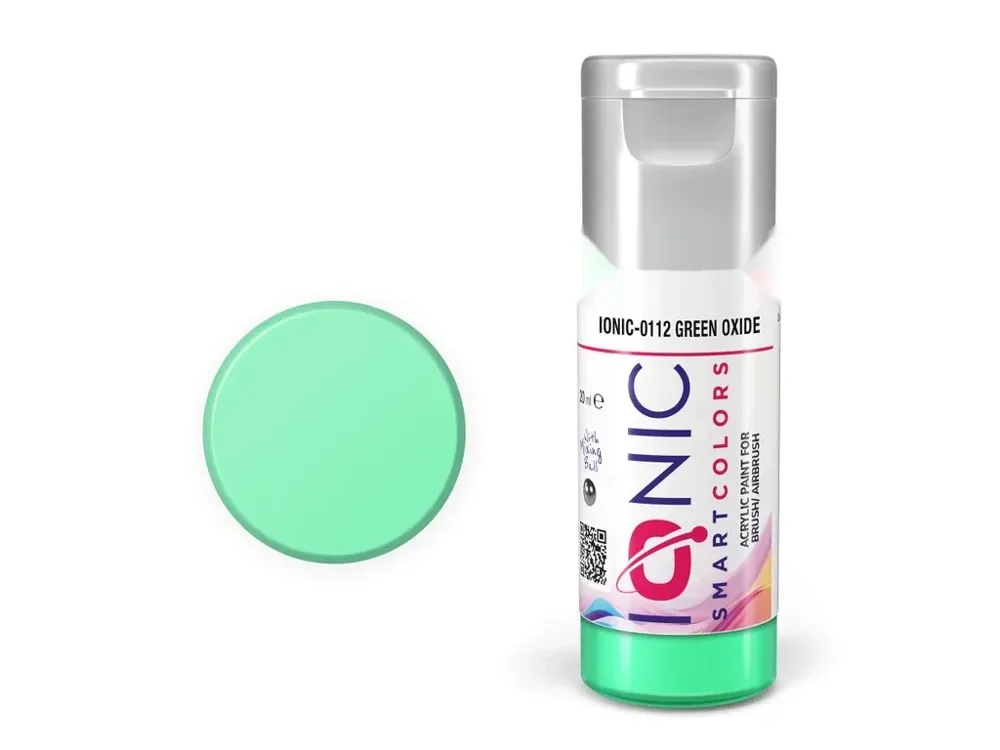 Lahvička akrylové barvy IONIC Smart Acrylic Color oxidová zelená (Green Oxide) 20 ml