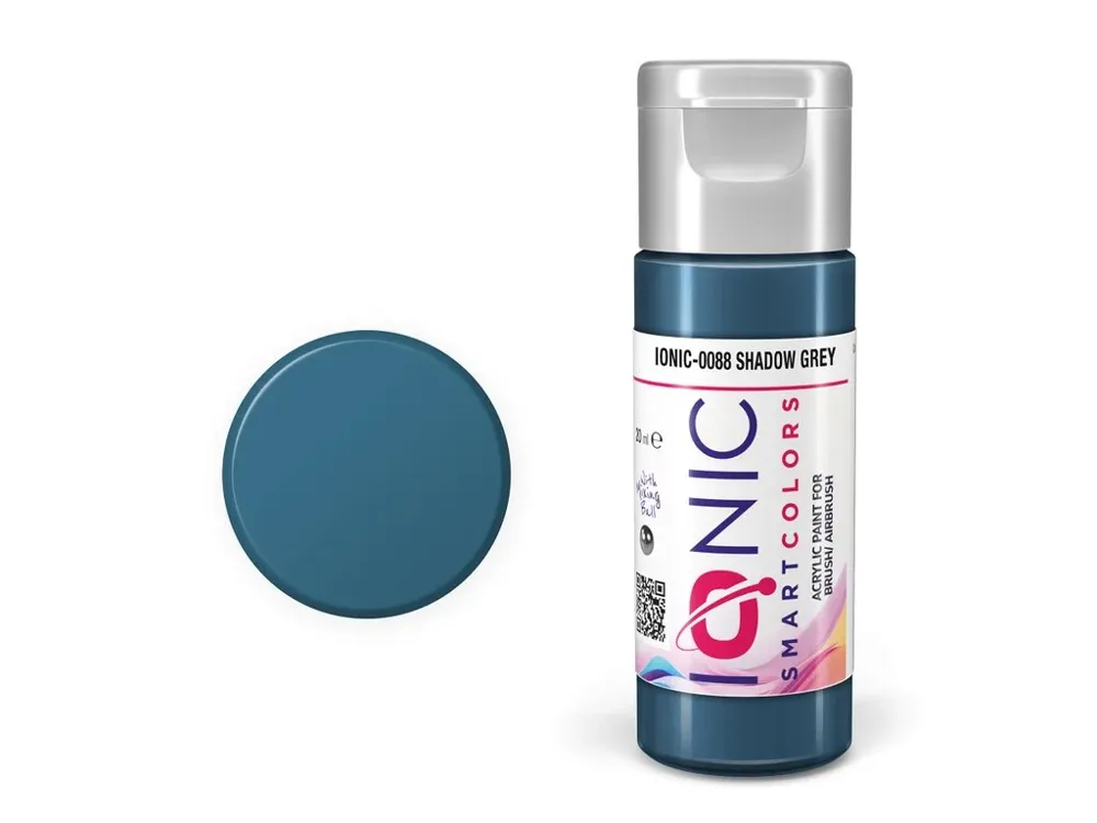 Lahvička akrylové barvy IONIC Smart Acrylic Color Shadow Grey stínově šedá 20 ml