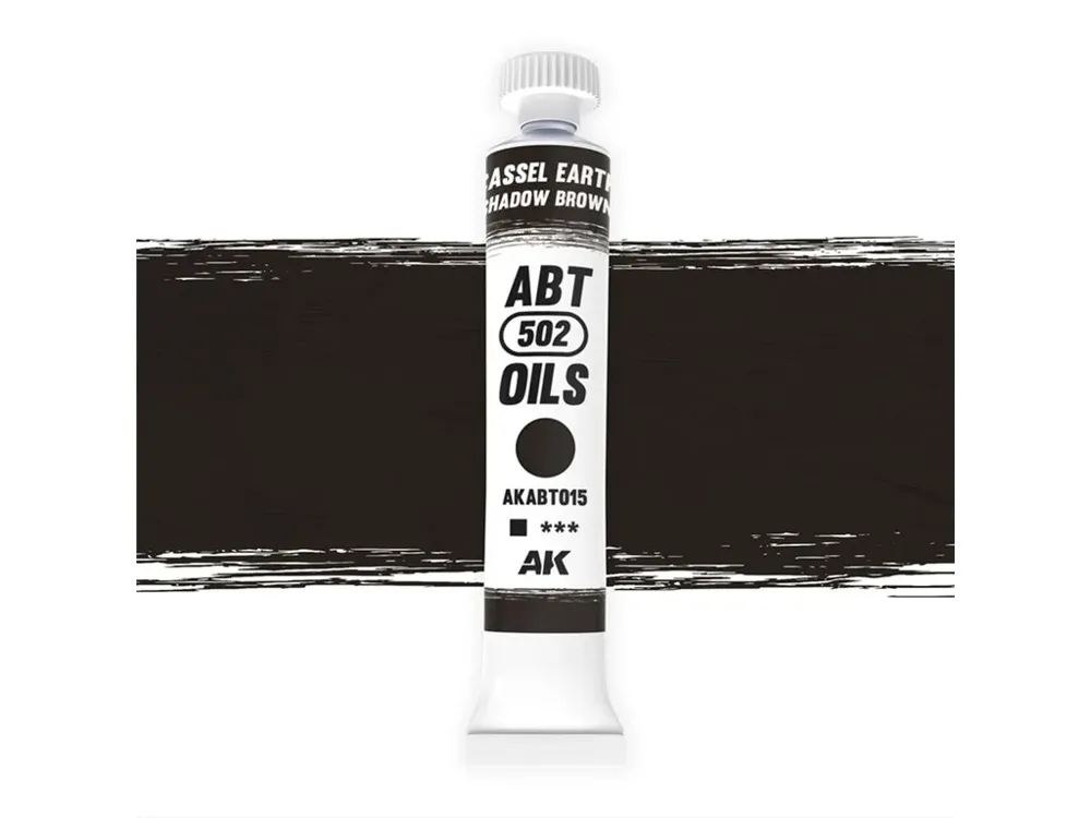 Tuba olejové barvy AK Interactive Oil Paints AKABT015 kasselská hněď / stínová hněď 20 ml