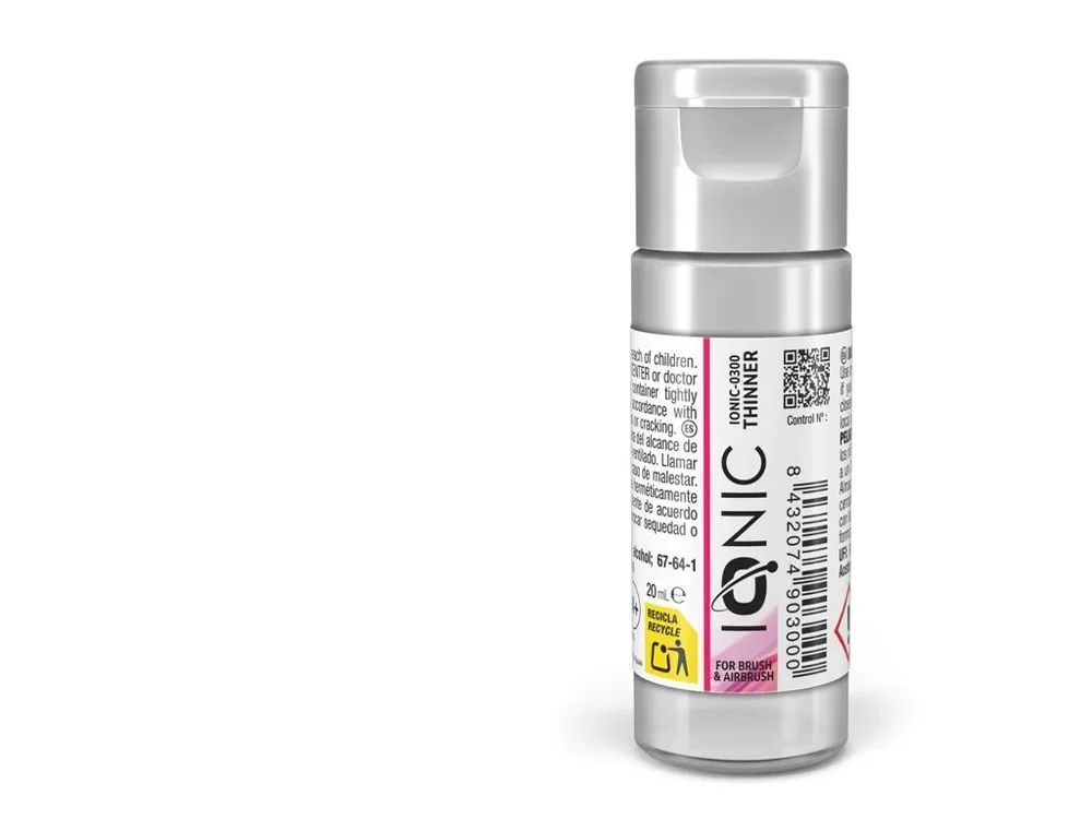 Lahvička akrylového ředidla AMMO Mig IONIC Thinner IONIC-0300, 20 ml