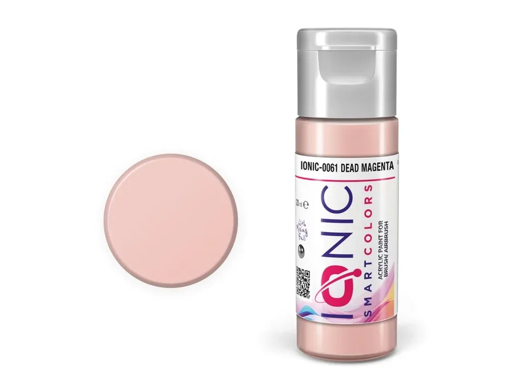 Lahvička akrylové barvy IONIC Smart Acrylic Color 0061 mrtvá magenta (Dead Magenta) 20 ml