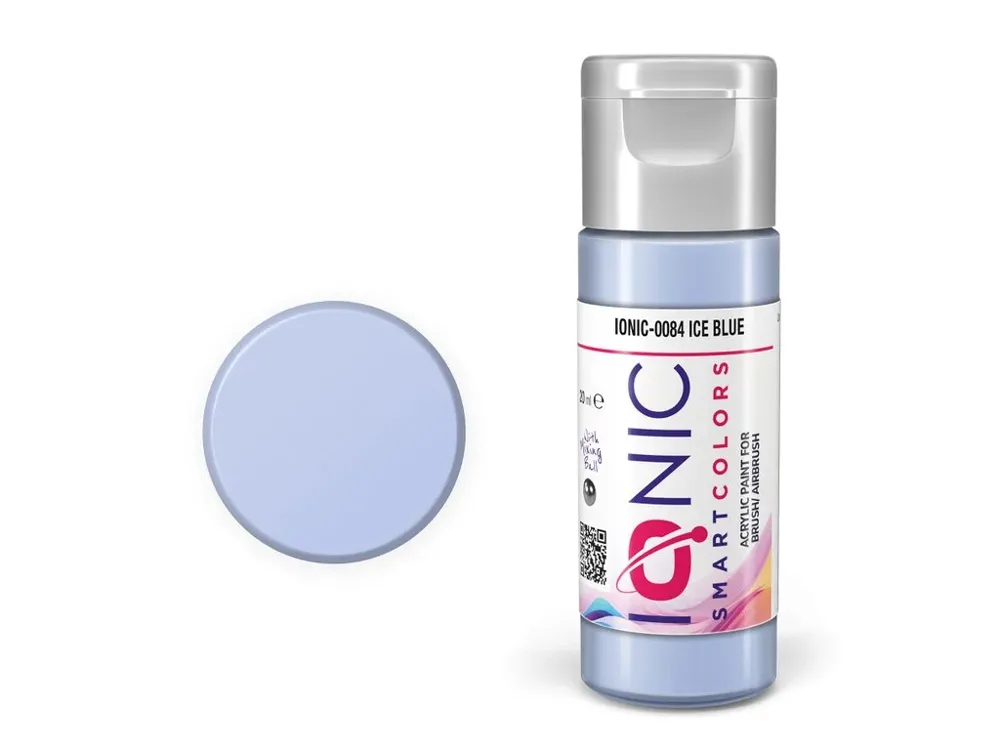 Lahvička akrylové barvy Vallejo IONIC 0084 ledově modrá (Ice Blue) 20 ml