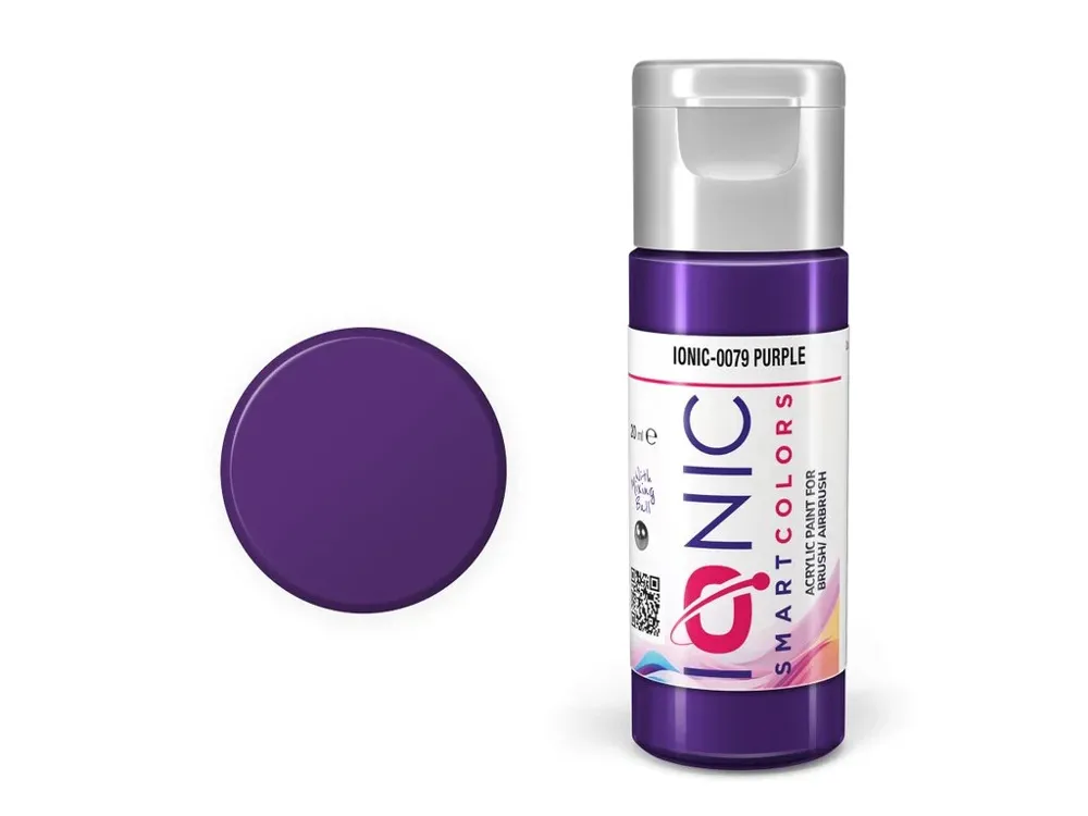 Lahvička akrylové barvy Vallejo IONIC 0079 fialová (Purple) 20 ml s kapátkem