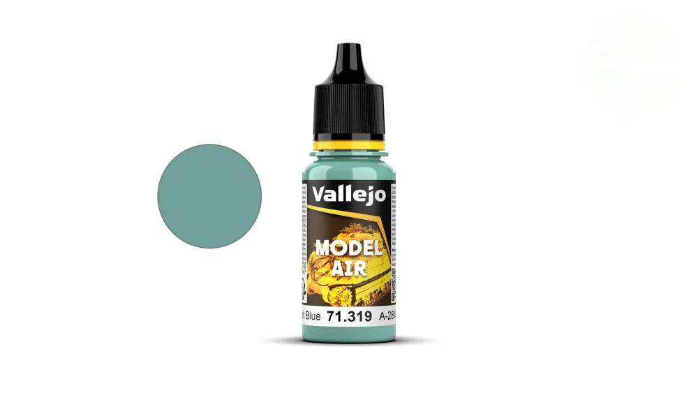 Lahvička akrylové barvy Vallejo Model Air 71319 A28M šedomodrá, 18 ml
