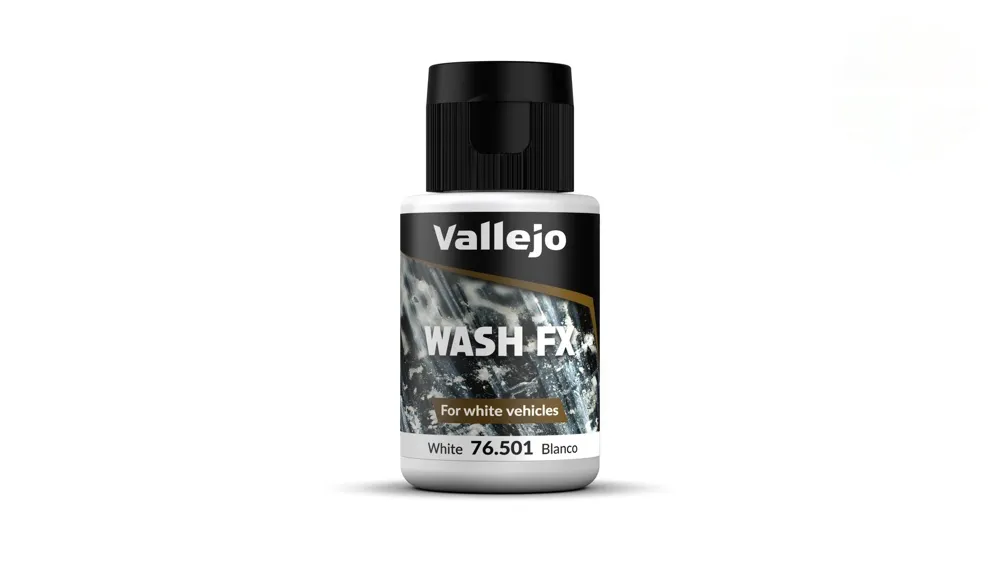 Lahvička akrylového washe Vallejo Wash FX 76501 bílý wash 35 ml