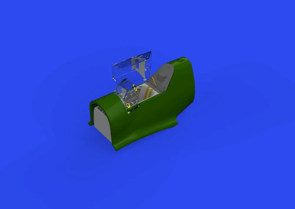 3D tištěný kokpit Eduard 648926 Bf 109G-10 PRINT v měřítku 1/48