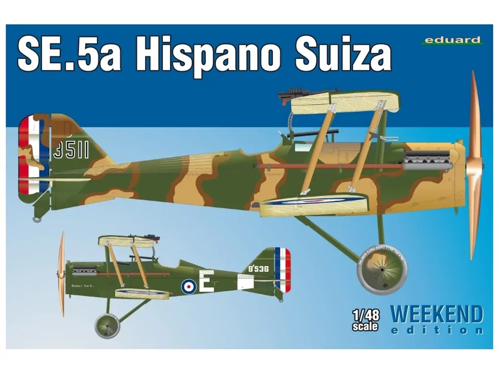 Krabice stavebnice Eduard 8453 SE.5a Hispano Suiza v měřítku 1/48, Weekend Edition