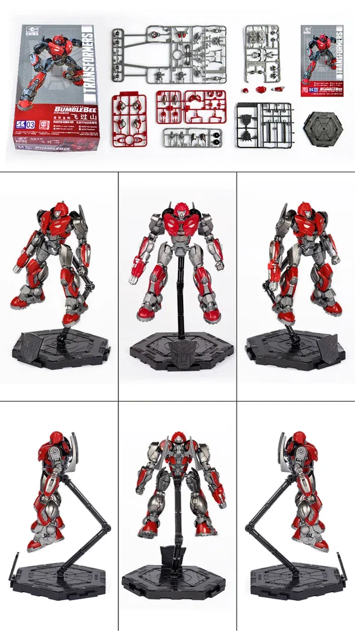 Zacvakávací stavebnice Trumpeter Transformers Smart Kit 03118 Cliffjumper v červeno-šedém provedení