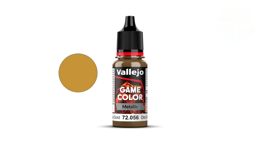 Lahvička akrylové barvy Vallejo Game Color 72056 zlatá metalická 18 ml