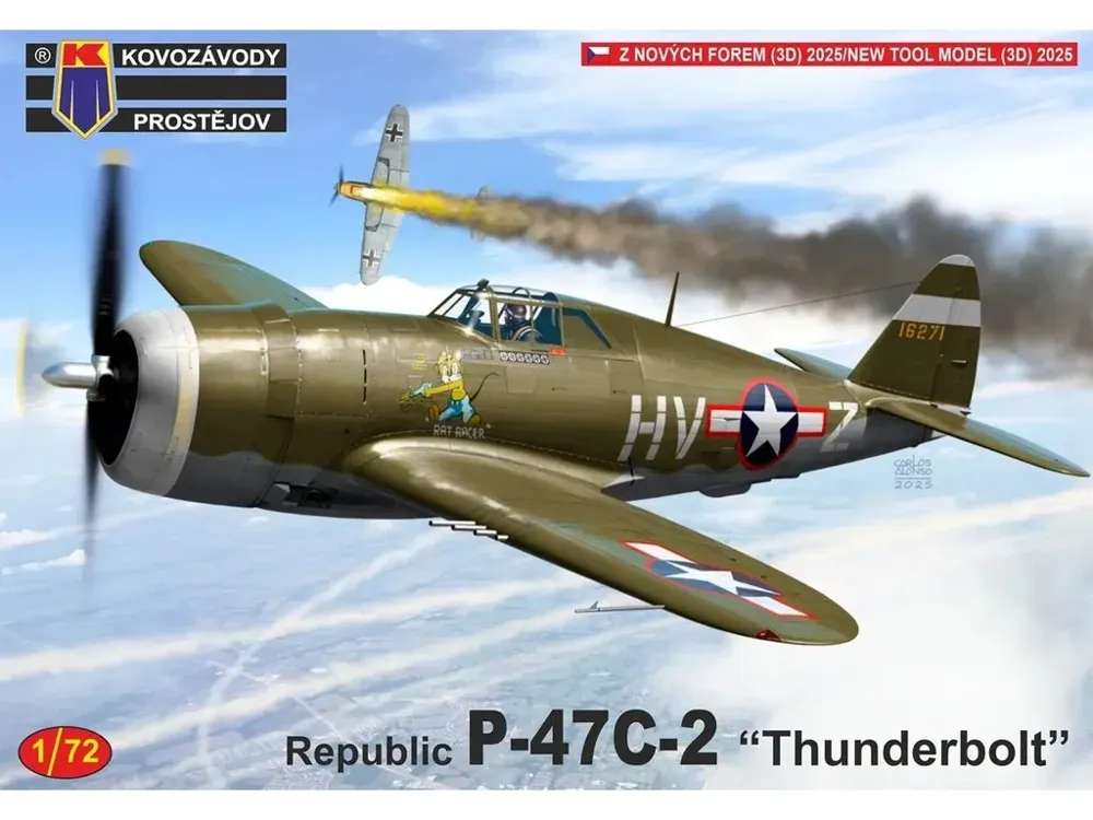 Plastiková stavebnice Kovozávody Prostějov KPM0512 1/72 Republic P-47C-2 Thunderbolt