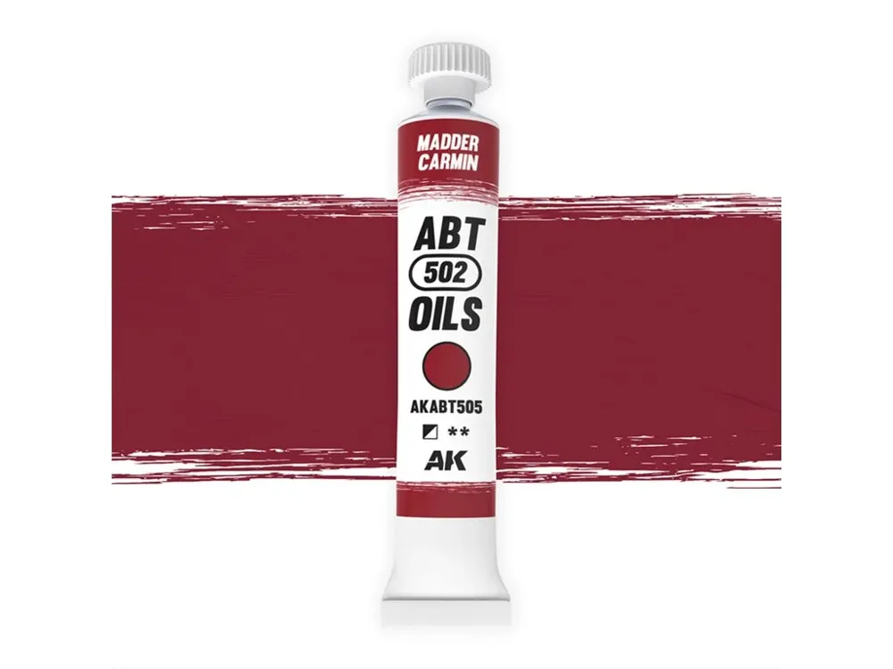 Tuba olejové barvy AK Interactive Oil Paints ABT505 mořenový karmín 20 ml