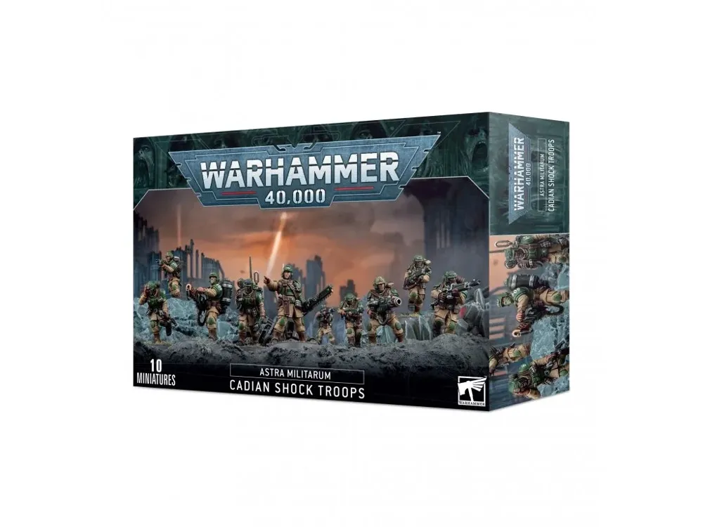 Krabice sady figurek Games Workshop Warhammer 40,000 Astra Militarum Cadian Shock Troops