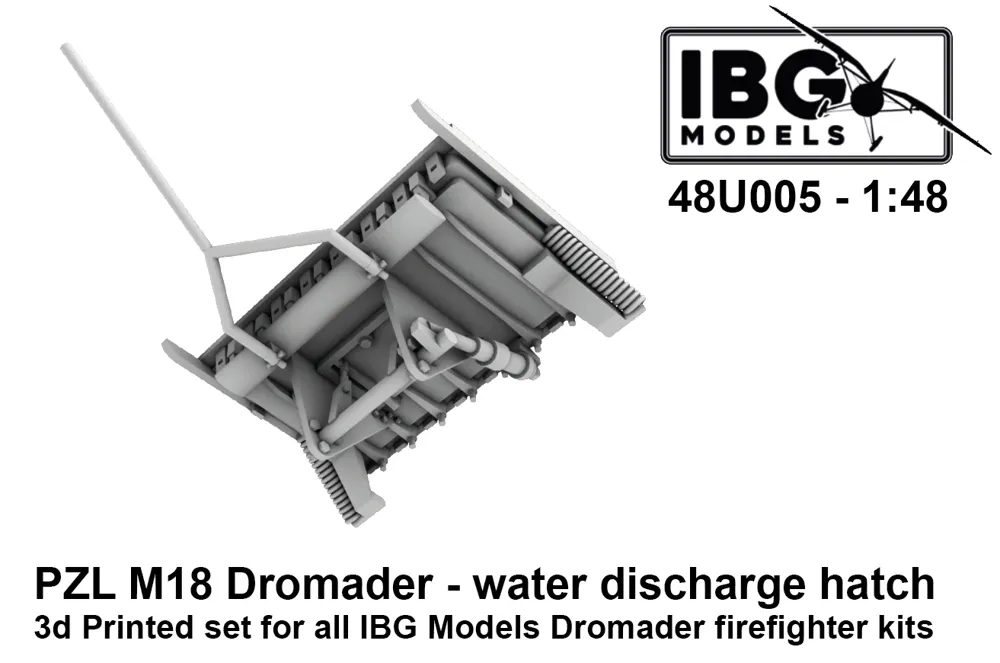 Doplňkový set IBG Models 48U005 PZL M18 Dromader výpustný otvor hasicího systému 1/48