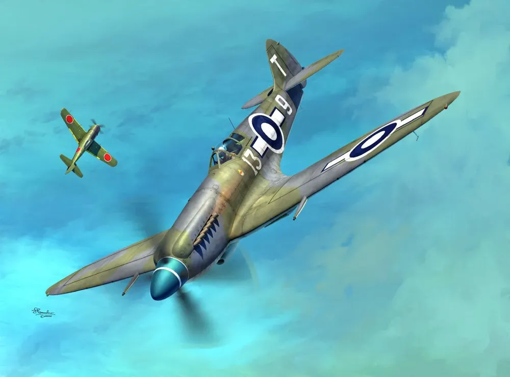 Krabice plastové stavebnice Sword SW72155 Seafire Mk.XV v měřítku 1/72